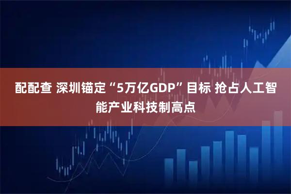 配配查 深圳锚定“5万亿GDP”目标 抢占人工智能产业科技制高点