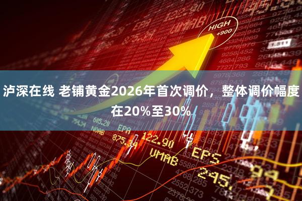 泸深在线 老铺黄金2026年首次调价,整体调价幅度在20%至30%